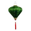 14 Inches Green Diamond Shaped Cloth Lantern Festival Decorative Outdoor Hanging Paper Lantern Chinese Style Wedding Props Lampshade