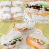 6 Pcs Artificial Bread Fake Twist Sandwich Bread Bakery Display Food Model Kitchen Photography Props Party Decor