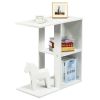 3-Tier Narrow Side Table with Storage Shelf