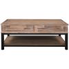 U-style Lift Top Coffee Table with Inner Storage Space and Shelf (As same As WF198291AAN)