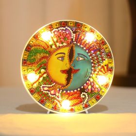 Diamond Painting Full Diamond Creative Led Modeling Lamp (Option: 15X15X3CM-ZXD011)