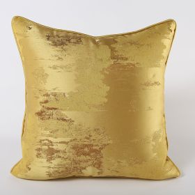 Dark Green Silver Green Sofa Pillow Cushion (Option: Gold-Pillowcase-45x45cm)