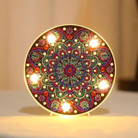 Diamond Painting Full Diamond Creative Led Modeling Lamp (Option: 15X15X3CM-ZXD006)