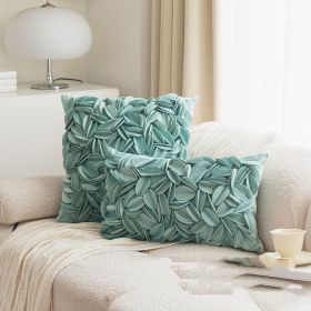 Ins Style Handmade Decorative Pillowcase Cover (Option: Light Blue-45x45cm)