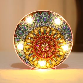 Diamond Painting Full Diamond Creative Led Modeling Lamp (Option: 15X15X3CM-ZXD014)