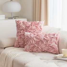 Ins Style Handmade Decorative Pillowcase Cover (Option: Pink-30x50cm)