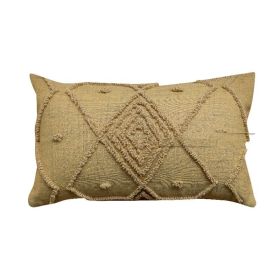 Geometric Loop Velvet Cushion Model Room Loop Velvet Pillow (Option: MZ JHCDY-30x50cm Single Pillowcase)