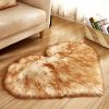 1pc Heart Shaped Area Rug, Plush Faux-Fur Carpet For Living Room & Bedroom, Home Decor Valentine's Day Decor 19.6in*23.6in/50cm*60cm