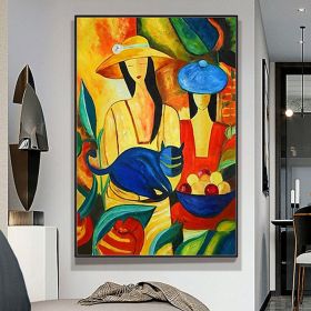 Handmade Figure Oil Paintings On Canvas Wall Art Decoration Modern Abstract Picture Home Decor (size: 100x150cm)