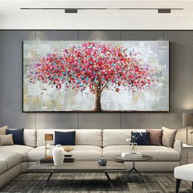 Oil Painting Hand Painted Landscape Abstract Landscape Modern luxurious family corridor living room bedroom decoration painting (size: 75x150cm)