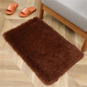 1pc, Luxury Soft Plush Shaggy Area Rugs for Bedroom, Living Room, and Nursery - Non-Slip, Washable (Color: coffee, size: 19.69*31.5inch)