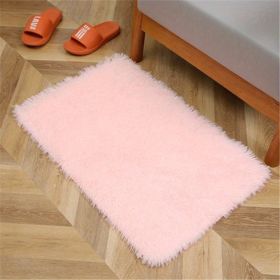 1pc, Luxury Soft Plush Shaggy Area Rugs for Bedroom, Living Room, and Nursery - Non-Slip, Washable (Color: pink, size: 19.69*31.5inch)