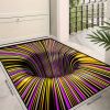 1pc, Illusion Floor Mat, Colourful 3D Swirl Illusion Rug, Abstract Geometric Non-Slip Area Rug For Living Room Mat, Bedroom Kitchen