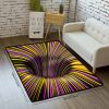 1pc, Illusion Floor Mat, Colourful 3D Swirl Illusion Rug, Abstract Geometric Non-Slip Area Rug For Living Room Mat, Bedroom Kitchen