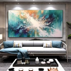 Hand Painted Oil Painting Large Acrylic Oil Painting On Canvas Abstract Painting Canvas Original abstract canvas wall art contemporary Painting For Li (Style: 01, size: 75x150cm)