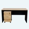 Modern office furniture latest wooden table designs office desk with movable drawers