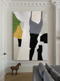 Abstract line modern minimalist living room decoration painting porch aisle decoration painting vertical office abstract paint (size: 150x220cm)