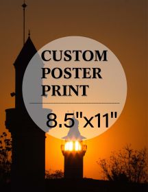 Upload Your Photo Image Custom Personalized Photo to Poster Printing Home Decor Wall Art Prints (inch: 8.5*11)