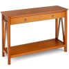 Console Table with Drawer Storage Shelf for Entryway Hallway