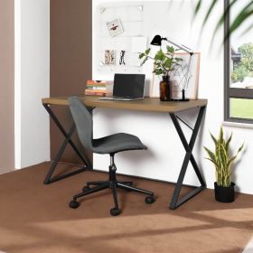 47.2" L Computer Desk, Console Desk (Color: BROWN)