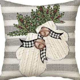 Winter Series Throw Pillow Cover Linen (Option: W022718-45x45cm)