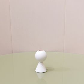 Style Home Decoration Wooden Candlestick Simple Candle Holder Sample Room Photography Props (Option: A Model White)