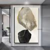 Hand-painted oil painting stone to run the porch hanging painting abstract texture light luxury living room background wall decoration painting