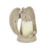 [only for pickup with a prepaid label]Nordic Style Resin Angel Electronic Candle Holder Living Room Church Decorations