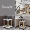 1-Piece Side Table ;  2-Tier Space End Table ; Modern Night Stand;  Sofa table;  Side Table with Storage Shelve