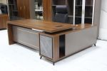 Office Furniture Wooden L Shape Office Executive Desk Office Desk with Side Cabinet