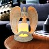 [only for pickup with a prepaid label]Nordic Style Resin Angel Electronic Candle Holder Living Room Church Decorations