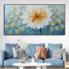 Hand Painted Oil Painting Canvas White Flower Texture Art Blossoming Home Wall Decor Art Landscape Wall Art Living Room decor Fine Art Oil Painting