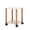 1-Piece Side Table ;  2-Tier Space End Table ; Modern Night Stand;  Sofa table;  Side Table with Storage Shelve