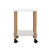 1-Piece Side Table ;  2-Tier Space End Table ; Modern Night Stand;  Sofa table;  Side Table with Storage Shelve