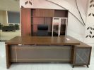 Office Furniture Wooden L Shape Office Executive Desk Office Desk with Side Cabinet