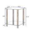 1-Piece Side Table ;  2-Tier Space End Table ; Modern Night Stand;  Sofa table;  Side Table with Storage Shelve