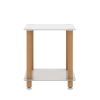 1-Piece Side Table ;  2-Tier Space End Table ; Modern Night Stand;  Sofa table;  Side Table with Storage Shelve