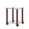 1-Piece Side Table ;  2-Tier Space End Table ; Modern Night Stand;  Sofa table;  Side Table with Storage Shelve