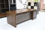 Office Furniture Wooden L Shape Office Executive Desk Office Desk with Side Cabinet