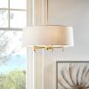 Presidio 5-Light White Drum Shade Chandelier