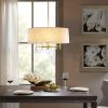 Presidio 5-Light White Drum Shade Chandelier