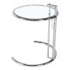 Temepered glass stainless steel small coffee table