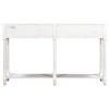 Console Table Sofa Table Easy Assembly with Two Storage Drawers and Bottom Shelf for Living Room, Entryway