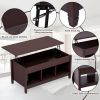 Lift Top Coffee Table with Hidden Storage Compartment